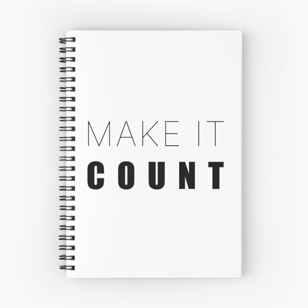 Item preview, Make It Count Inspiring Mantra designed and sold by PixelPulsar.