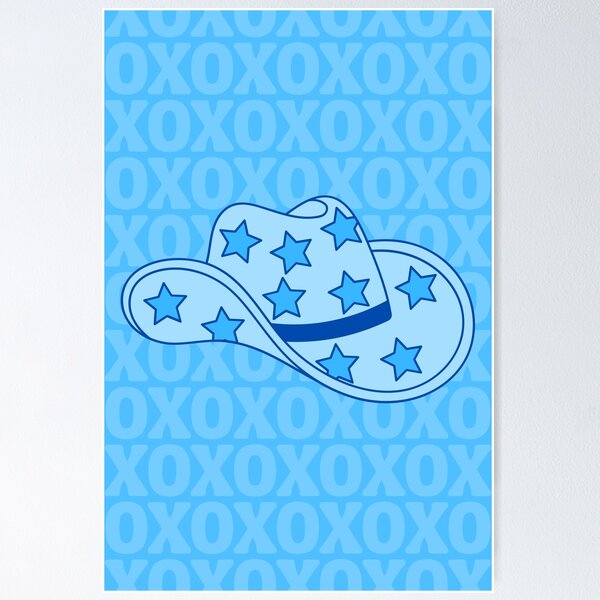 Item preview, Blue stars cowgirl hat yeehaw howdy designed and sold by SUUSCK ★.