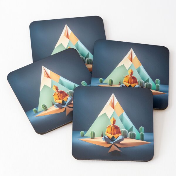 Item preview, Desert Mindful Enthusiast. Origami Edition. AI generated.  designed and sold by TheMindfulExpat.