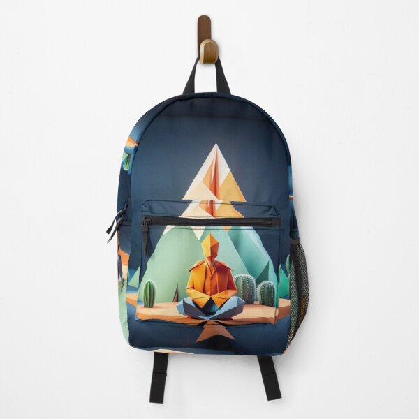 Item preview, Desert Mindful Enthusiast. Origami Edition. AI generated. designed and sold by TheMindfulExpat.