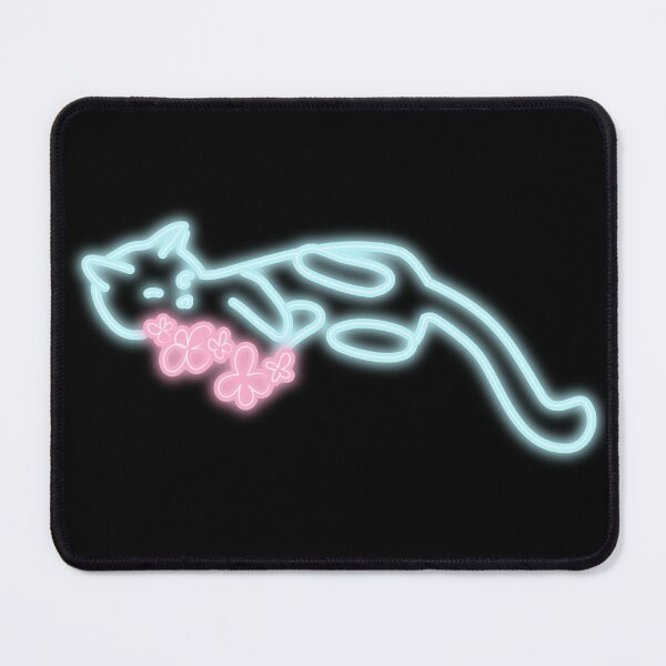 Item preview, Neon Cat with Flowers - Long Boy designed and sold by RebeccaRichards.