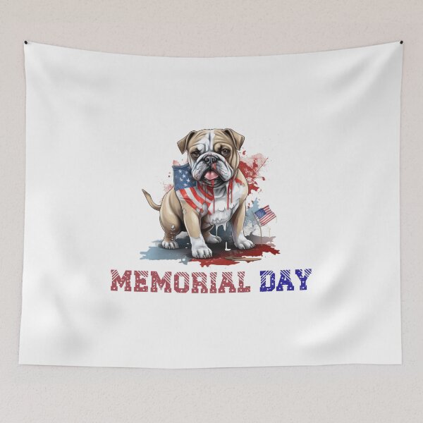 Item preview, American Buldog happy memorial day designed and sold by BartekDesigne.