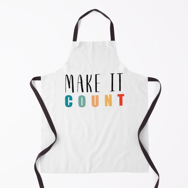 Item preview, Make It Count Retro Inspiring Mantra designed and sold by PixelPulsar.