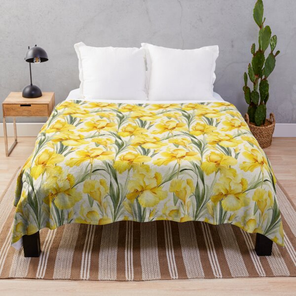 Item preview, Yellow Iris Seamless Pattern Design designed and sold by CaledoniArt.