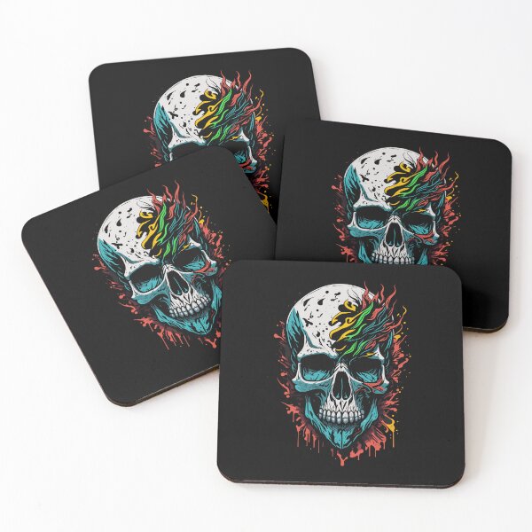 Item preview, Skull Tattoo Graphic Illustration designed and sold by The Funscape Store.