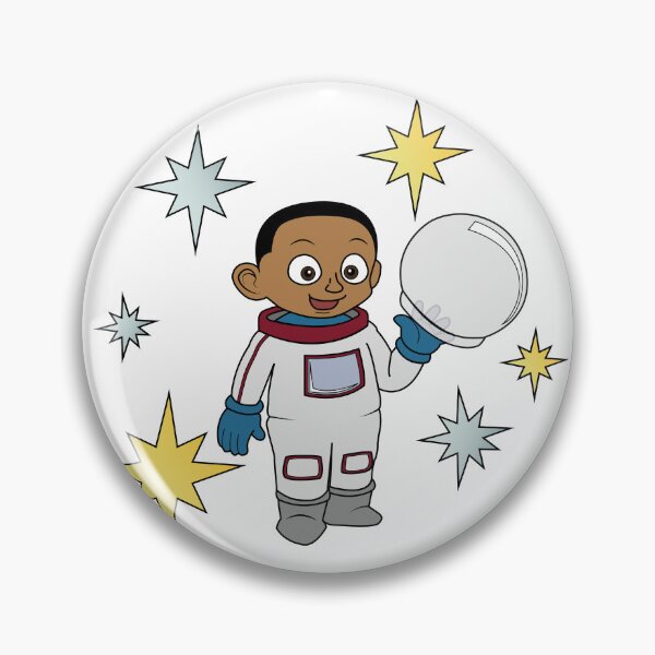 Item preview, Astronaut (shaved head) and stars  designed and sold by ThingsByNin.