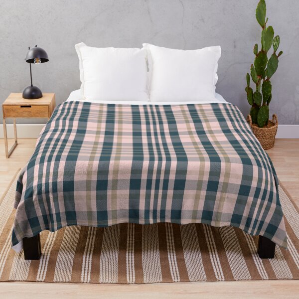 Item preview, Cottagecore Aesthetic Sorcha 1 Hand Drawn Textured Plaid Pattern designed and sold by GenAumonier.