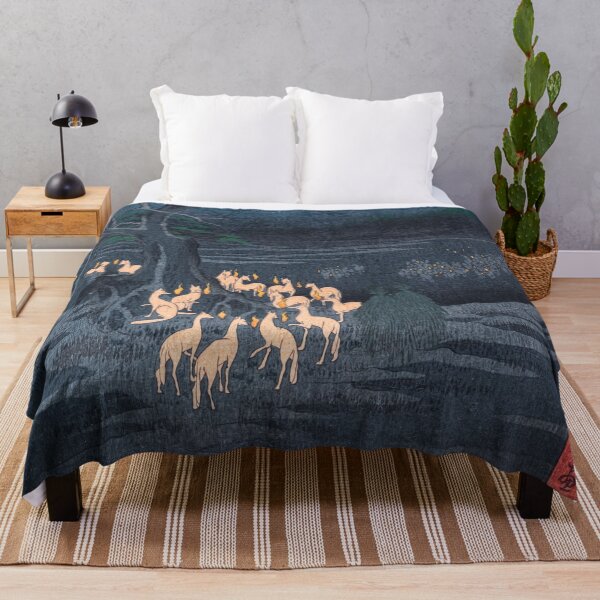 Item preview, New Year's Eve Foxfires at the Changing Tree - Japanese Vintige Artwork designed and sold by HistorySimple.
