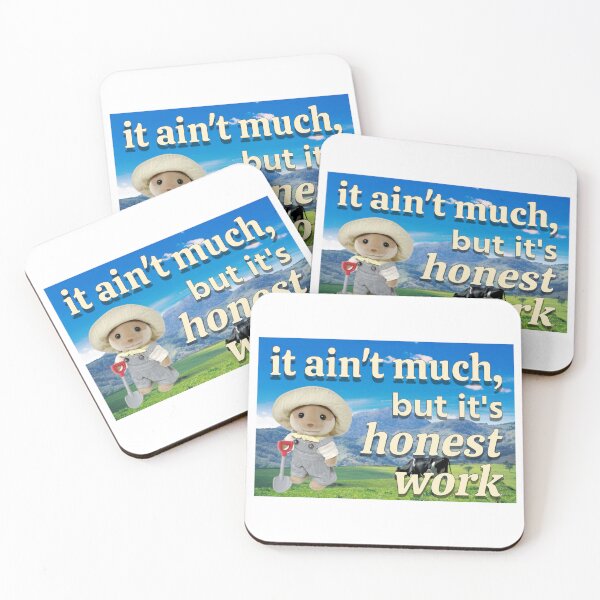 Item preview, It ain't much, but it's honest work calico critter farmer designed and sold by ellanely.