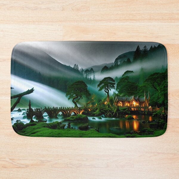 Item preview, A beautiful lush Fairycore Elf forest. designed and sold by PixieDustAIArt.