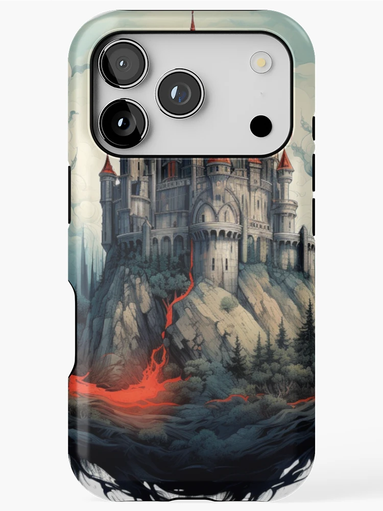 Thumbnail 1 of 4, iPhone Case, Enchanted Castle designed and sold by PrintDesignLab.