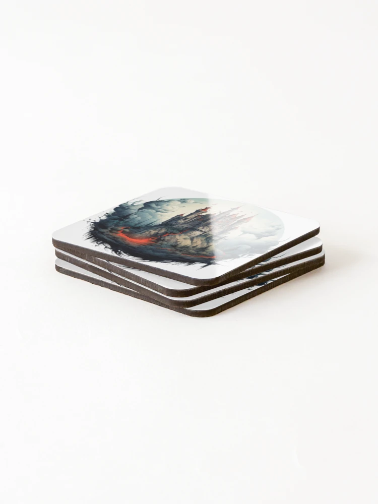 Thumbnail 4 of 5, Coasters (Set of 4), Enchanted Castle designed and sold by PrintDesignLab.