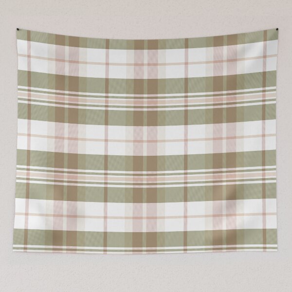 Item preview, Cottagecore Aesthetic Arable 2 Hand Drawn Textured Plaid Pattern designed and sold by GenAumonier.