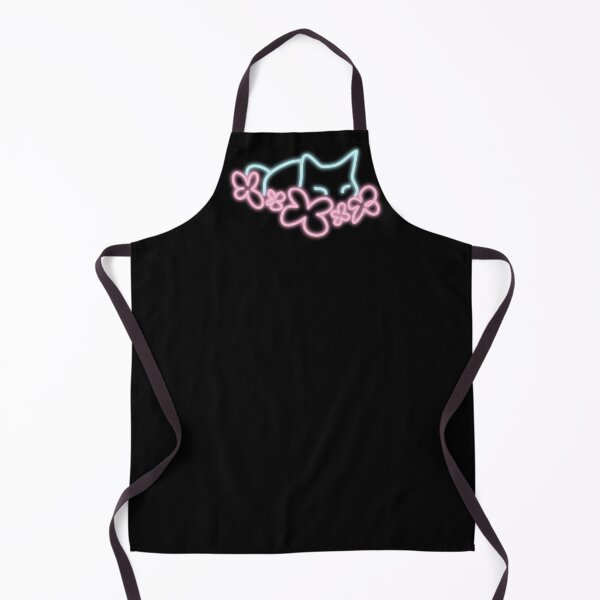 Item preview, Neon Cat with Flowers - Mischief Imminent designed and sold by RebeccaRichards.