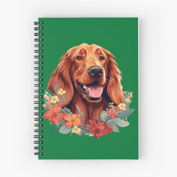 Item preview, Irish Setter in the Flowers designed and sold by ZombieLH.