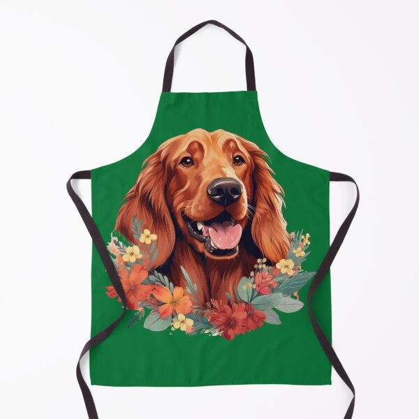 Item preview, Irish Setter in the Flowers designed and sold by ZombieLH.