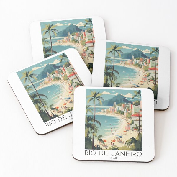 Item preview, A Vintage Travel Poster of Rio de Janeiro - Brazil designed and sold by GoodOldVintage.