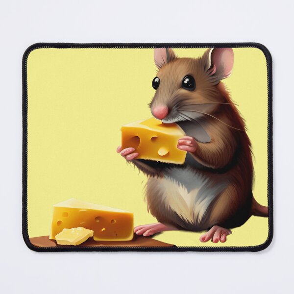 Item preview, Little mouse eating cheese designed and sold by Seven7Dwarfs.