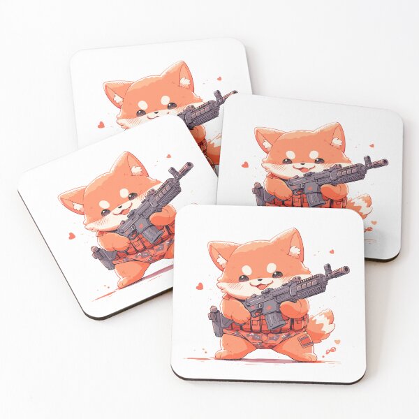 Item preview, Funny kawaii cat with a gun designed and sold by Mikakujumi.