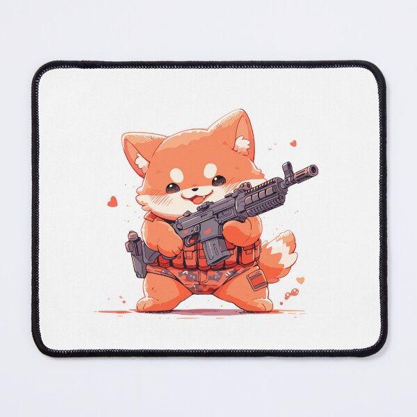 Item preview, Funny kawaii cat with a gun designed and sold by Mikakujumi.