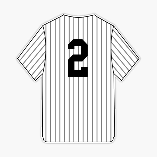 Derek Jeter 2 Jersey Number Sticker Sticker for Sale by gretaboone