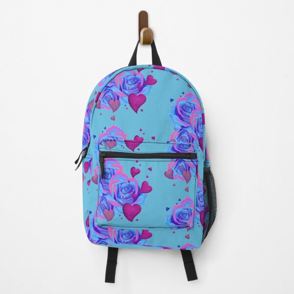 Item preview, Galactic Pink&Blue Roses with Hearts designed and sold by Monika  Drużba.