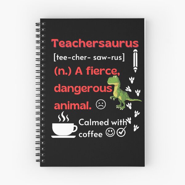 Item preview, Teachersaurus black funnyT-shirt designed and sold by Lily400.