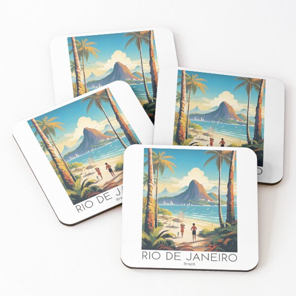 Item preview, A Vintage Travel Illustration of Rio de Janeiro - Brazil designed and sold by GoodOldVintage.