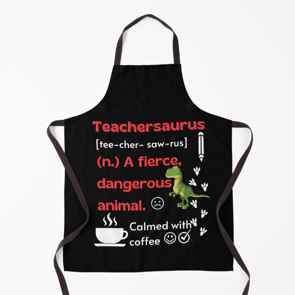 Item preview, Teachersaurus black funnyT-shirt designed and sold by Lily400.