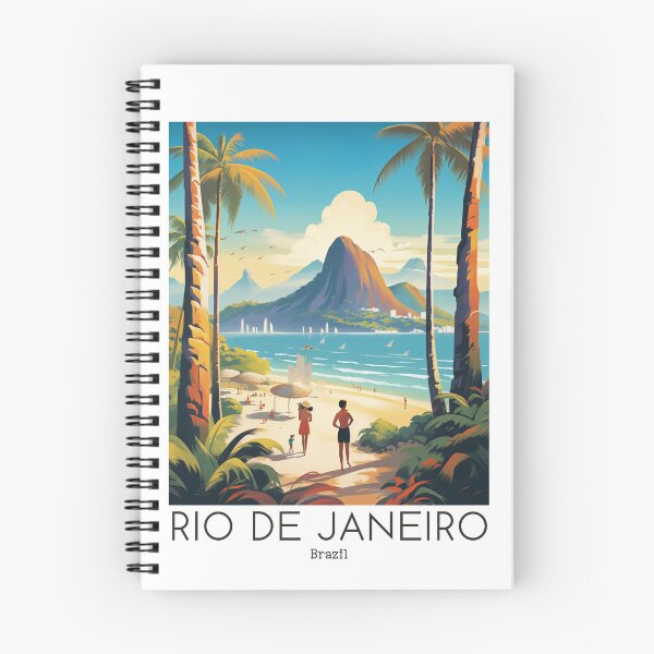 Item preview, A Vintage Travel Illustration of Rio de Janeiro - Brazil designed and sold by GoodOldVintage.