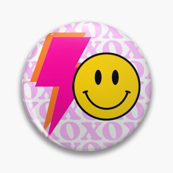 Item preview, preppy xoxo lightning bolt pink smiley  designed and sold by SUUSCK ★.