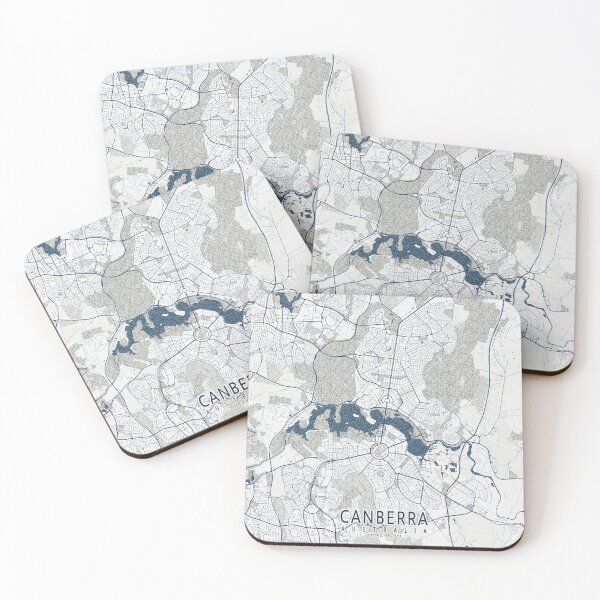Item preview, Canberra City Map of Australia - Coastal designed and sold by deMAP.