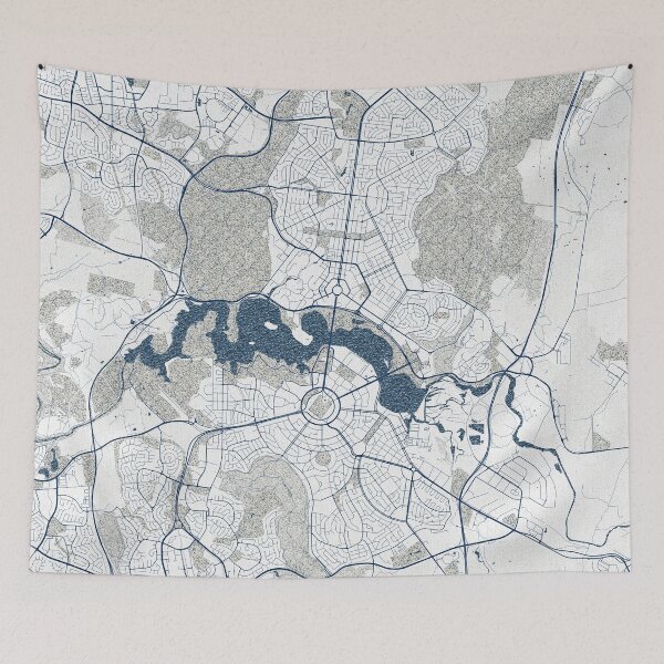 Item preview, Canberra City Map of Australia - Coastal designed and sold by deMAP.
