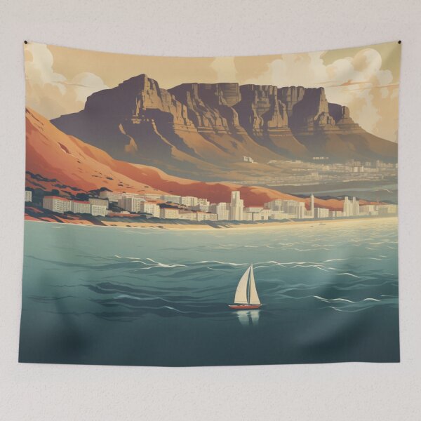 Item preview, A Vintage Travel Poster of Cape Town - South Africa designed and sold by GoodOldVintage.
