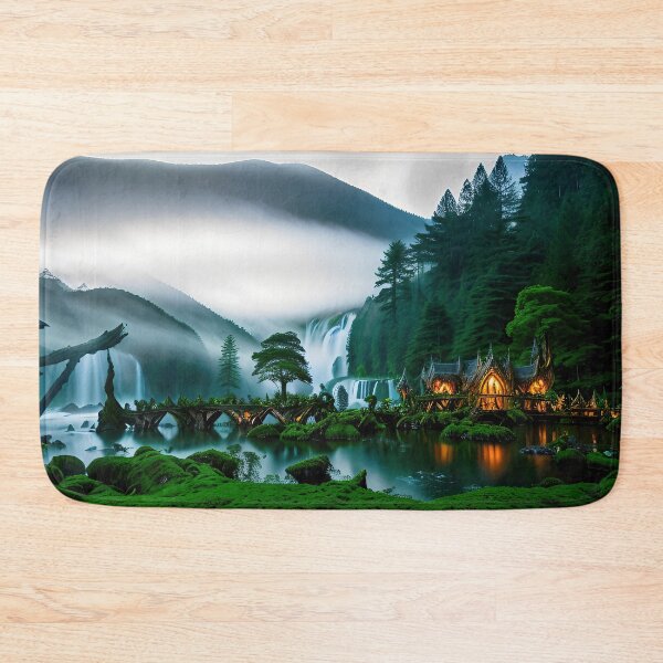 Item preview, A beautiful lush Fairycore Elf forest. designed and sold by PixieDustAIArt.
