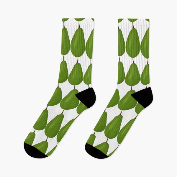 Item preview, Avocado Text and Pattern With Green Avocado on White Background designed and sold by IraNiva.