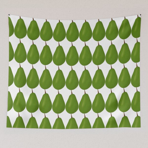 Item preview, Avocado Text and Pattern With Green Avocado on White Background designed and sold by IraNiva.