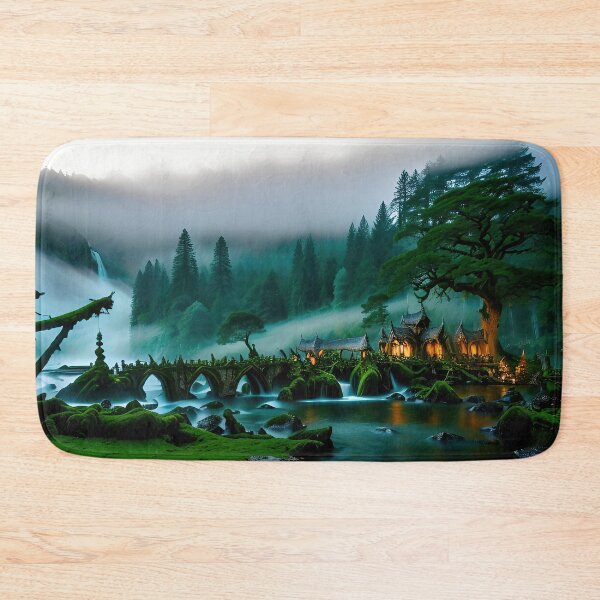 Item preview, A beautiful lush Fairycore Elf forest. designed and sold by PixieDustAIArt.