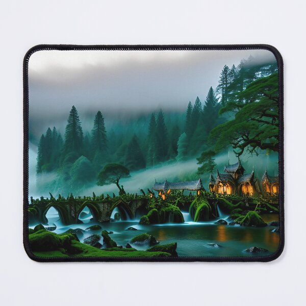 Item preview, A beautiful lush Fairycore Elf forest. designed and sold by PixieDustAIArt.