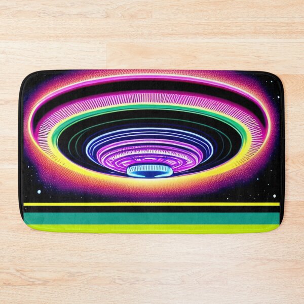 Item preview, Area 51 – Trippy Neon Retro UFO 45 | Grusch designed and sold by Benito Del Ray.