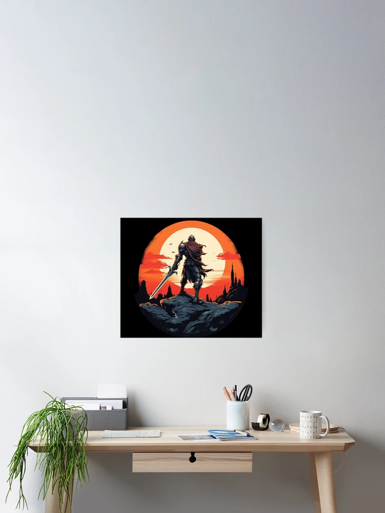 Thumbnail 2 of 3, Poster, Knight's Sunset View designed and sold by PrintDesignLab.
