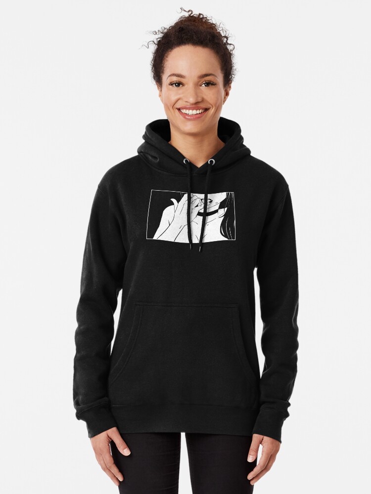 Lewd anime shop face hoodie