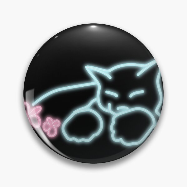 Item preview, Neon Cat with the Paws and Flowers designed and sold by RebeccaRichards.