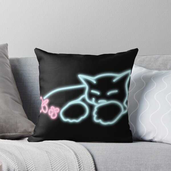 Item preview, Neon Cat with the Paws and Flowers designed and sold by RebeccaRichards.