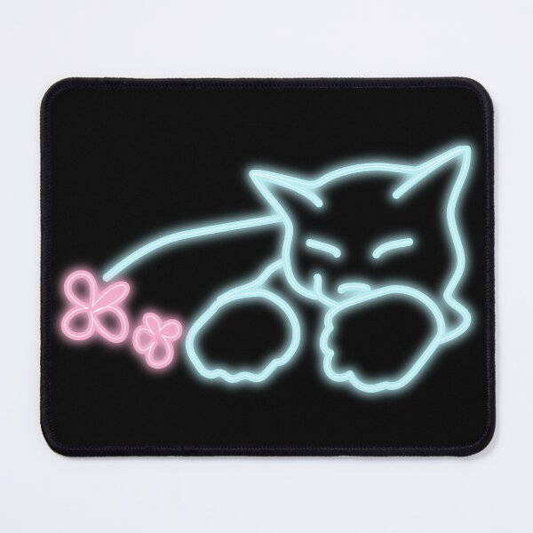 Item preview, Neon Cat with the Paws and Flowers designed and sold by RebeccaRichards.