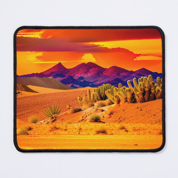 Item preview, A ravaged world of sand dunes and searing heat designed and sold by PixieDustAIArt.