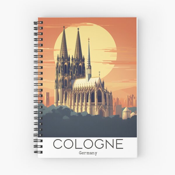 Item preview,  A Vintage Travel Illustration of the Cologne Cathedral in Cologne - Germany designed and sold by GoodOldVintage.