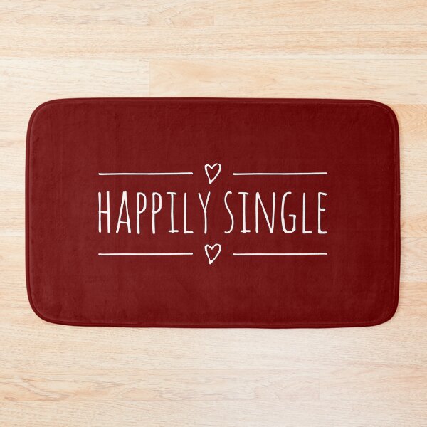 Item preview, HAPPILY SINGLE (white text) designed and sold by hakana86.