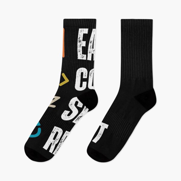 Item preview, Eat sleep code repeat Programmer coding retro design designed and sold by Uplife-MyStore.