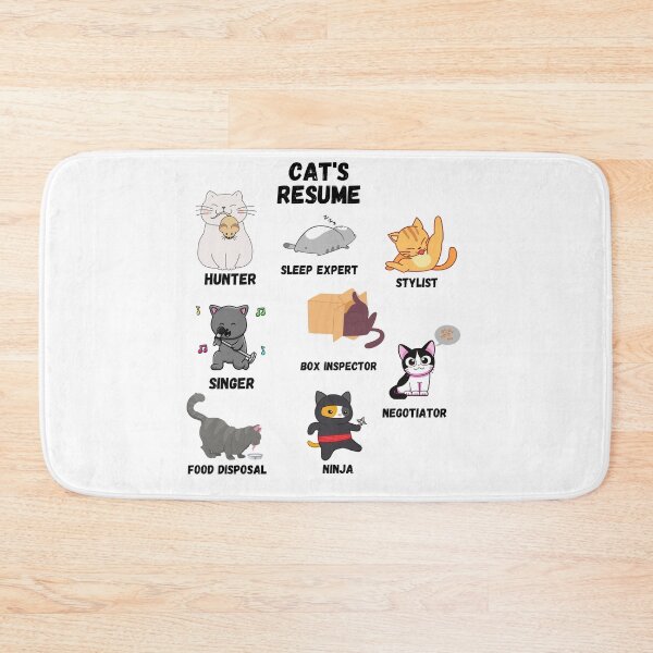 Item preview, Cat resume designed and sold by Anitkaaa.